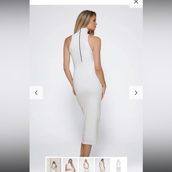 IVORY SELENA MATERNITY BUMPSUIT DRESS - Picture 2 of 6